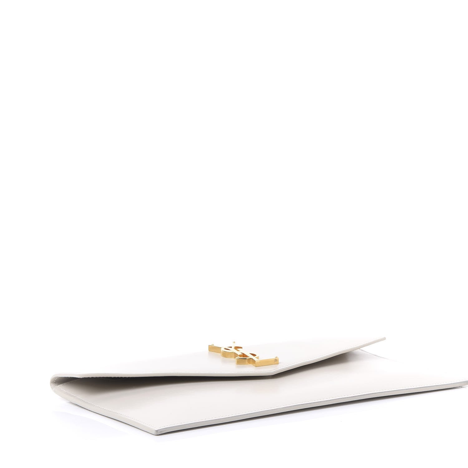 Saint Laurent Smooth Shiny Calfskin Uptown Pouch Crema Soft 3 of 9