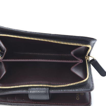 Chanel Caviar Quilted CC French Wallet Black 6 of 12