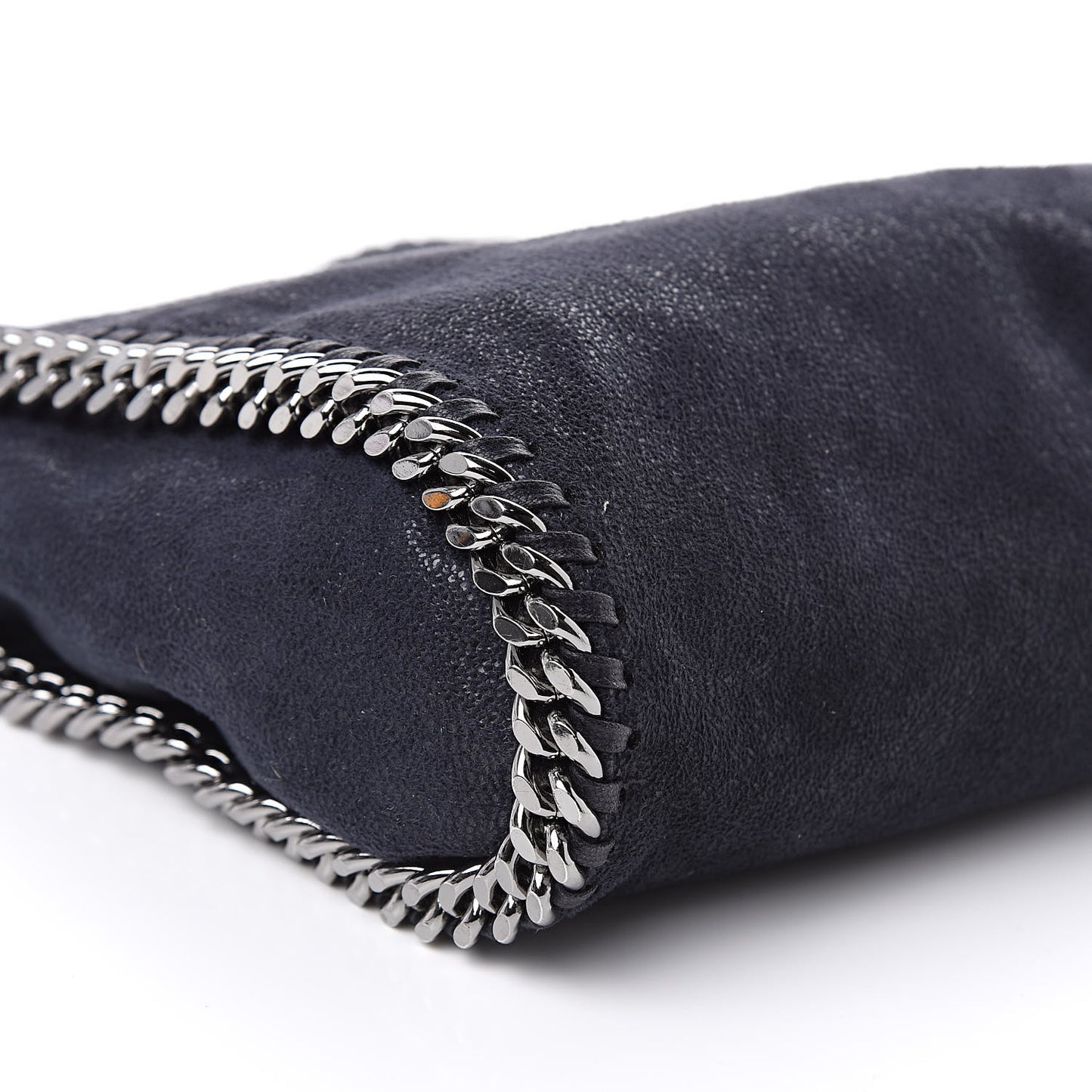 Shaggy Deer Mini Falabella Fold Over ToteNavy