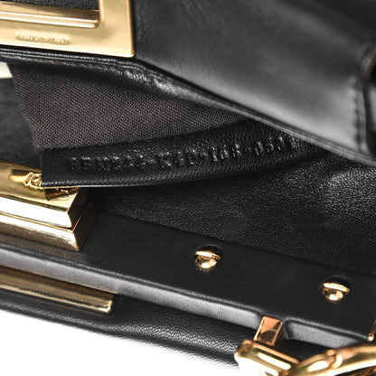 Fendi Nappa Mini Peekaboo Iconic Satchel Black 9 of 10