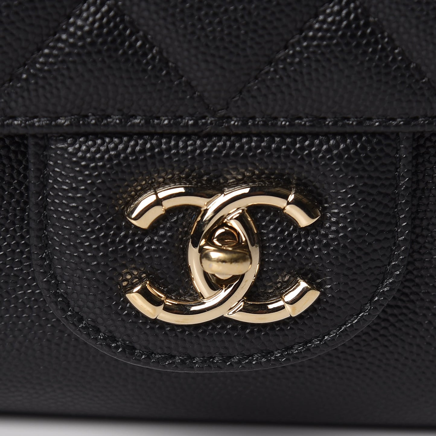 Caviar Quilted Large CC Day Backpack Black