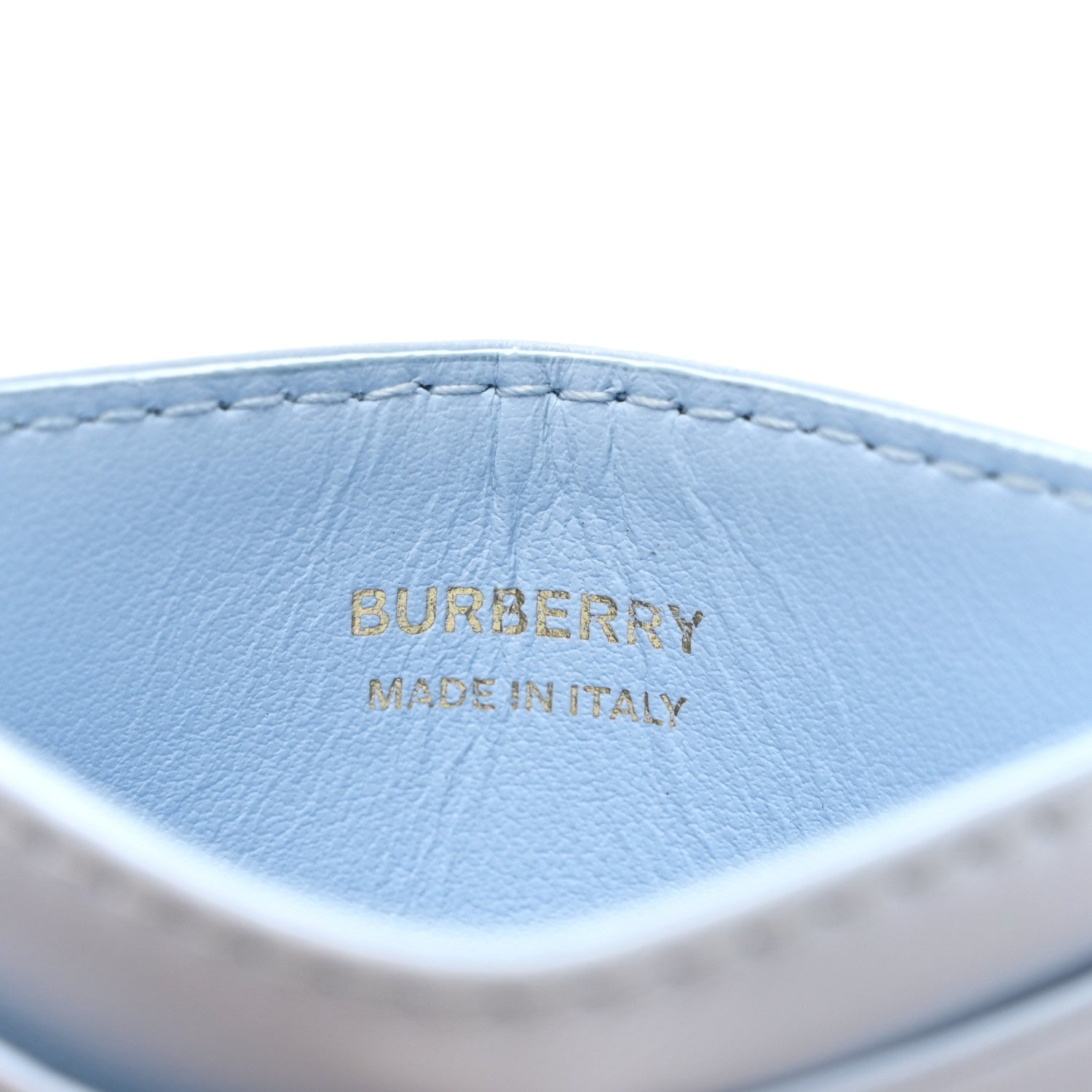 Burberry Lambskin Quilted Small Lola Card Holder Pale Blue 6 of 6