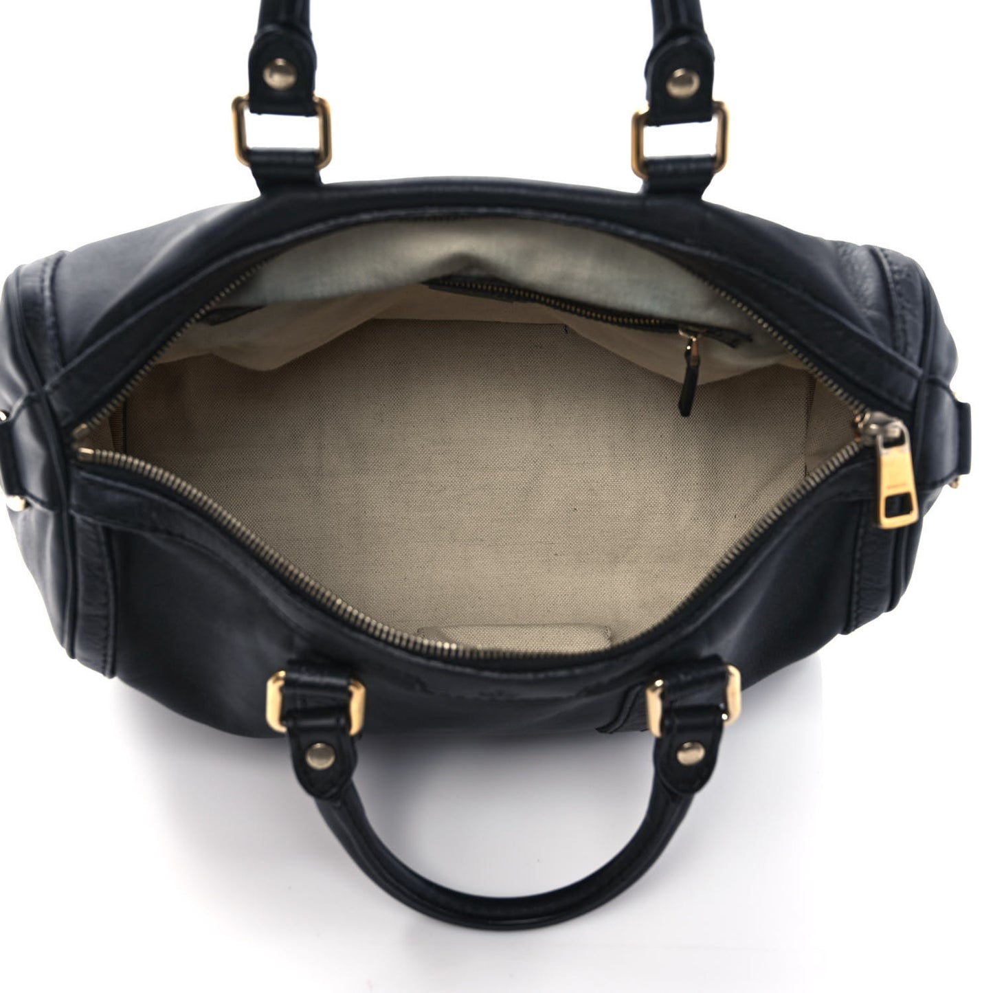 Calfskin Microguccissima Trim Medium Boston Black
