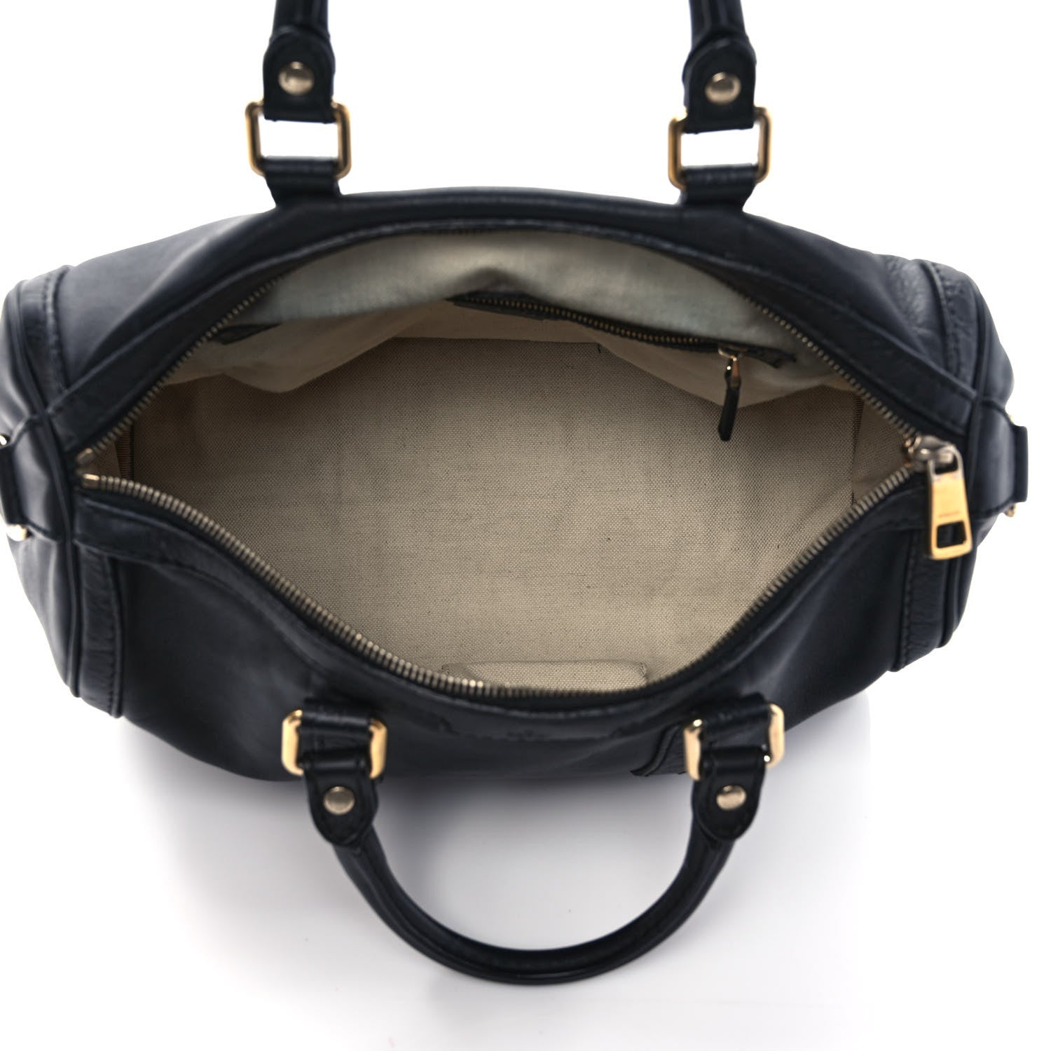 Gucci Calfskin Microguccissima Trim Medium Boston Black 5 of 14