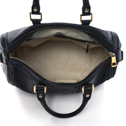 Gucci Calfskin Microguccissima Trim Medium Boston Black 5 of 14