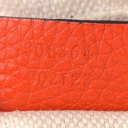 Gucci Pebbled Calfskin Small Soho Disco Bag Sun Orange 6 of 13