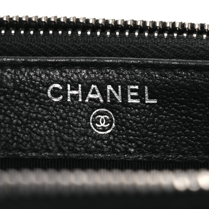 Chanel Goatskin Quilted CC Box Clutch With Chain Black 8 of 16