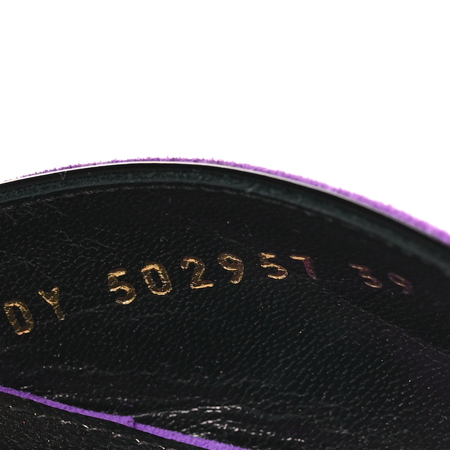 Saint Laurent Kid Scamosciato Tribute 105 Open Toe Platform Sandals 39 Purple 6 of 8