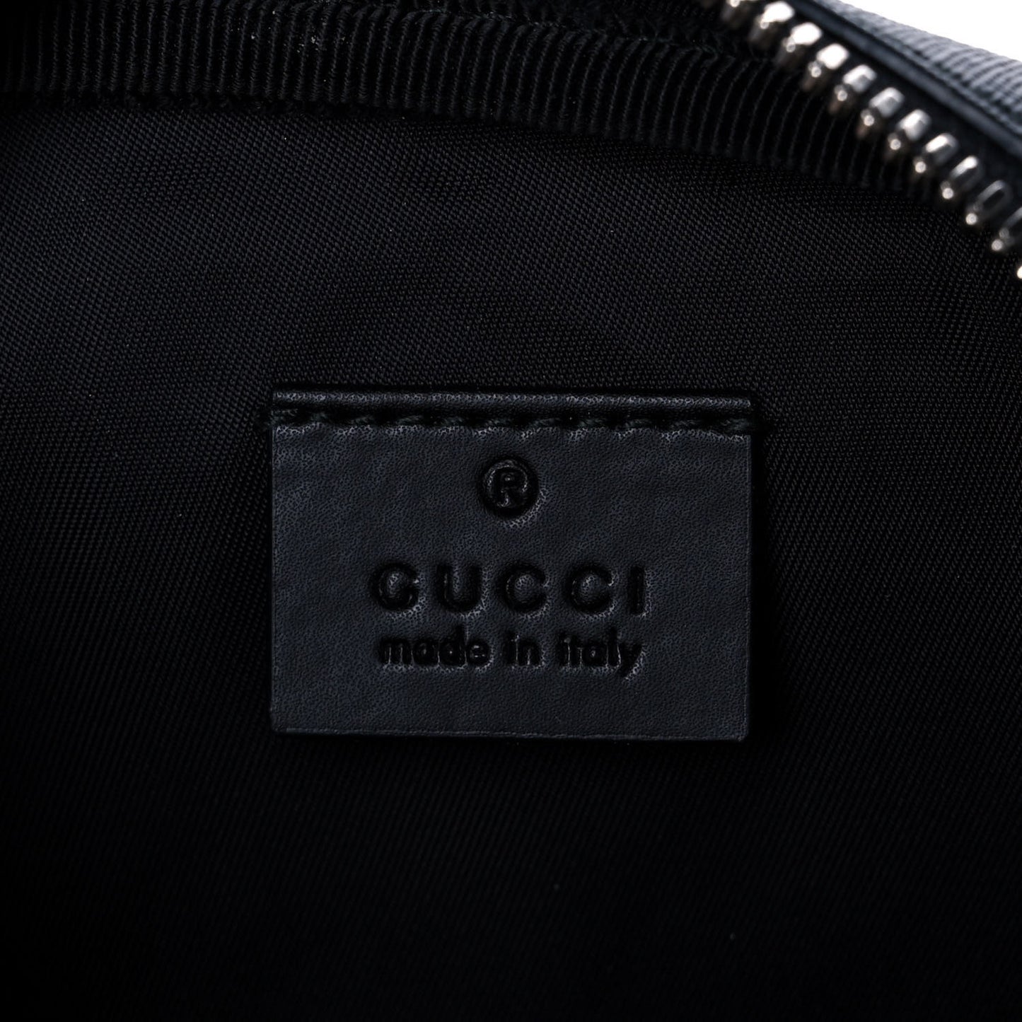 GG Supreme Monogram Web Belt Bag Black