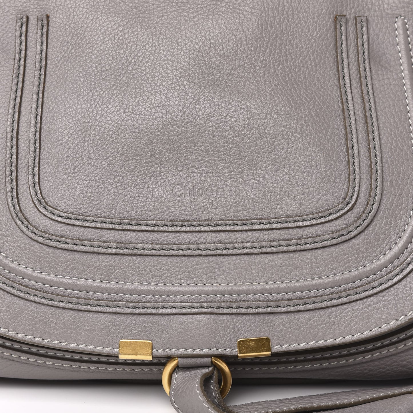 Calfskin Medium Marcie Satchel Cashmere Grey