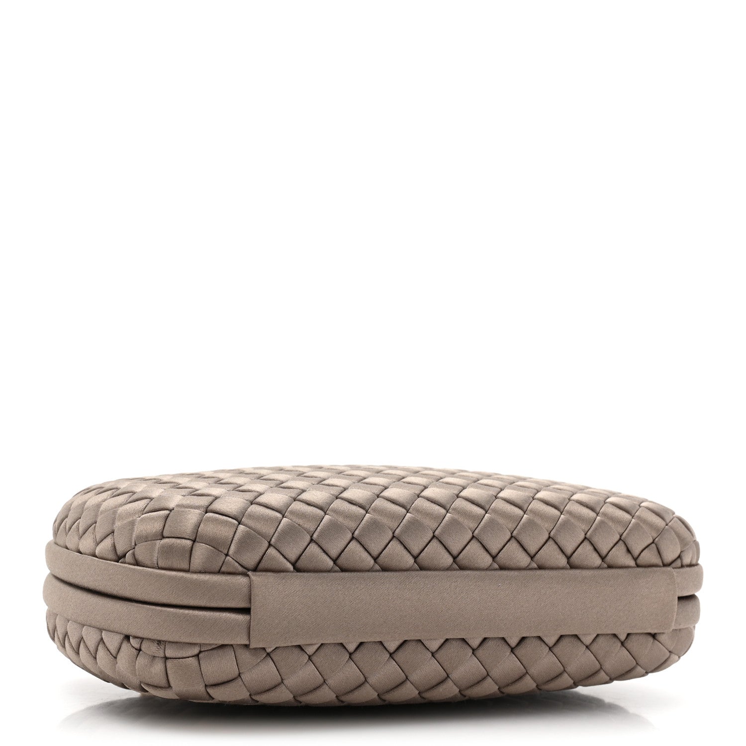 Bottega Veneta Satin Ayers Intrecciato Chain Knot Clutch 4 of 8