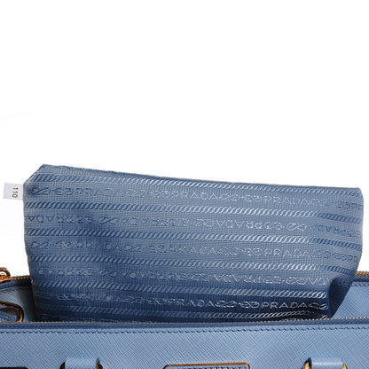 Prada Saffiano Lux Medium Double Zip Tote Astrale 8 of 8