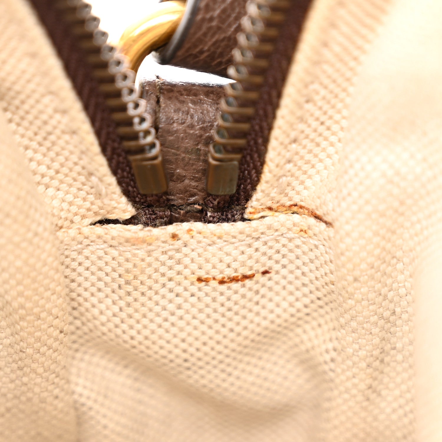 Gucci GG Supreme Monogram Mini Neo Vintage Double Zip Messenger Bag Beige New Acero Crop 11 of 13