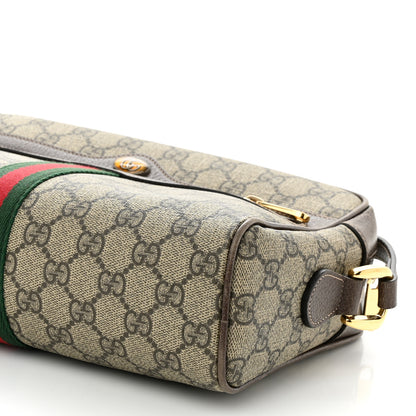Gucci GG Supreme Monogram Web Small Ophidia Shoulder Bag Brown 10 of 10