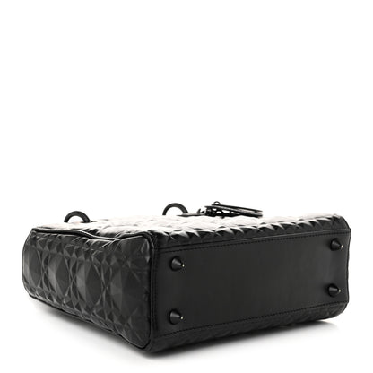Christian Dior Calfskin Cannage Diamond Small My ABCDior Lady Dior Black 4 of 10