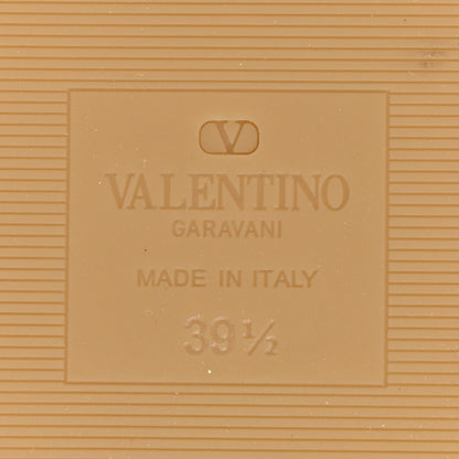 Valentino Garavani Raffia Toile Iconographe Vlogo Double Strap Slide Sandals 39.5 Natural Ivory 6 of 8