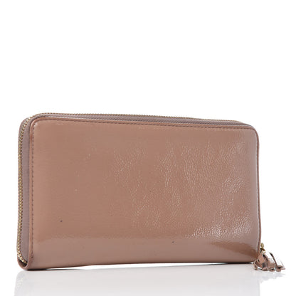 Gucci Patent Soho Zip Around Wallet Dark Cipria 3 of 17