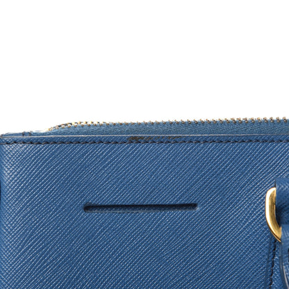 Prada Saffiano Large Galleria Double Zip Tote Cobalto 9 of 16