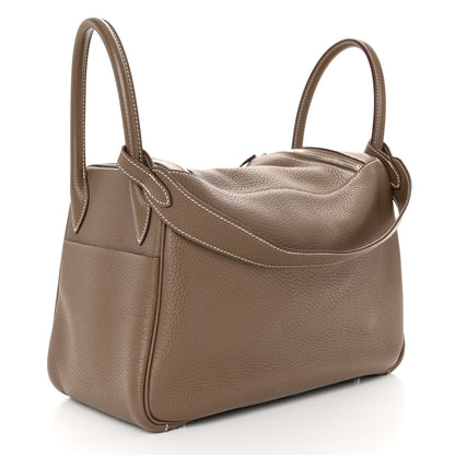 Hermes Taurillon Clemence Lindy 30 Etoupe 3 of 9