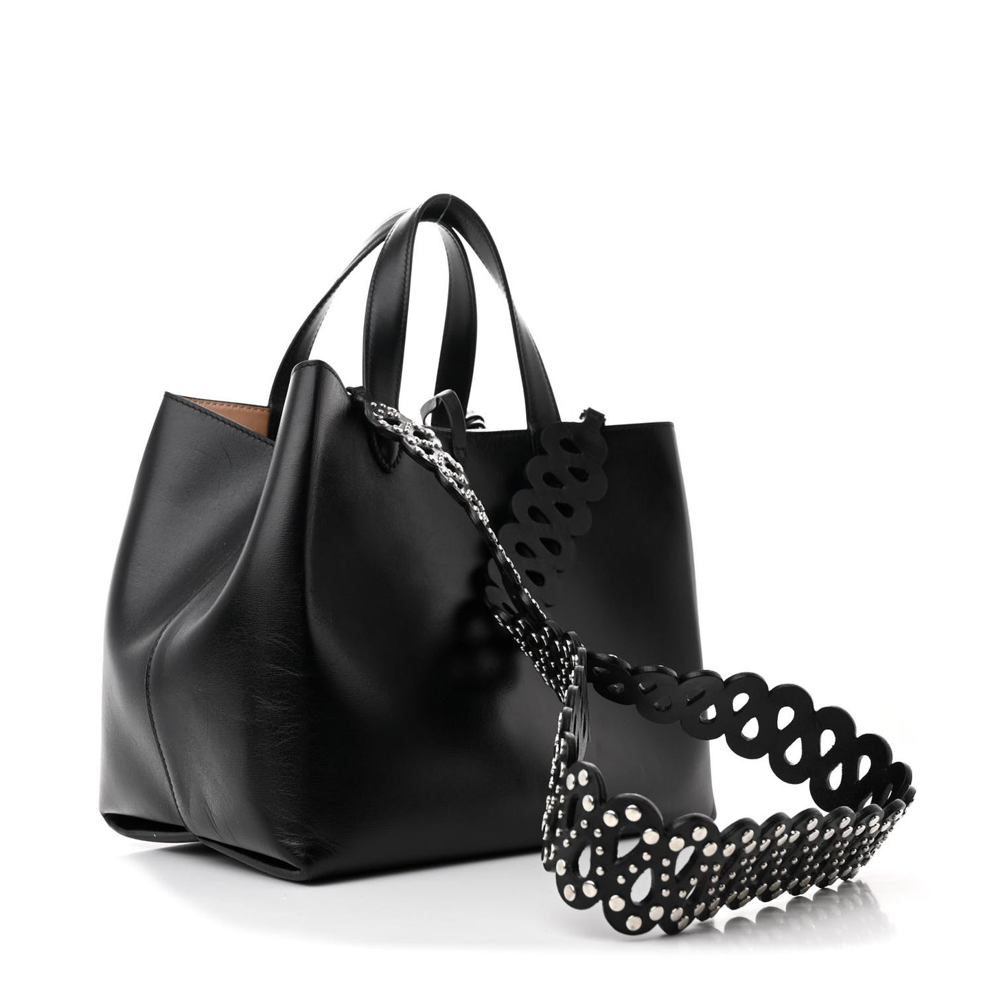 Calfskin Clou Etoile Strap Mina 25 Bag Black