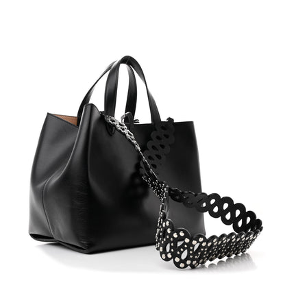 Alaia Calfskin Clou Etoile Strap Mina 25 Bag Black 4 of 13