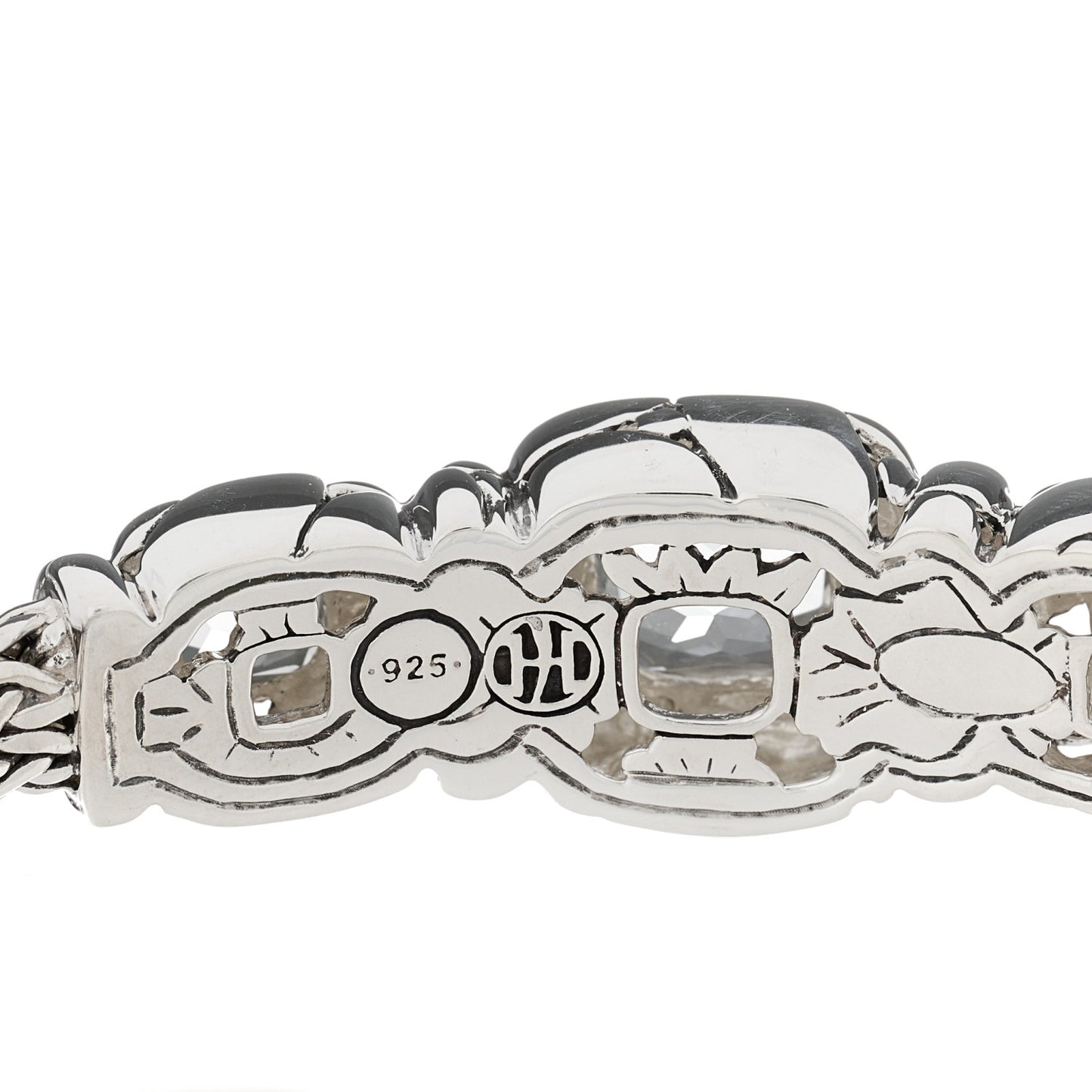Sterling Silver White Topaz Batu Kali Bracelet