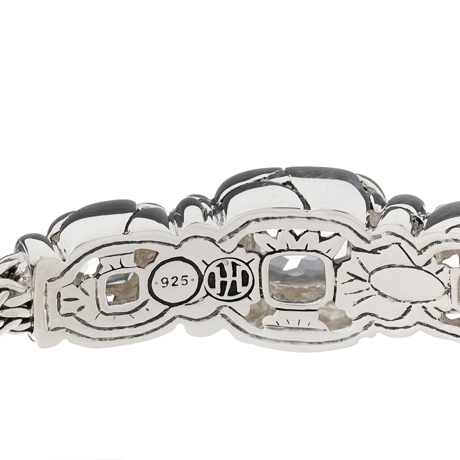 John Hardy Sterling Silver White Topaz Batu Kali Bracelet 3 of 4
