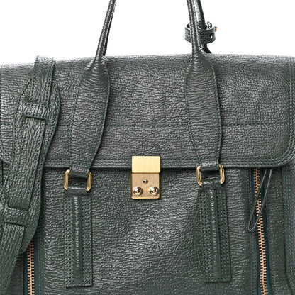 3.1 Phillip Lim Textured Calfskin Large Pashli Satchel Jade 7 of 9
