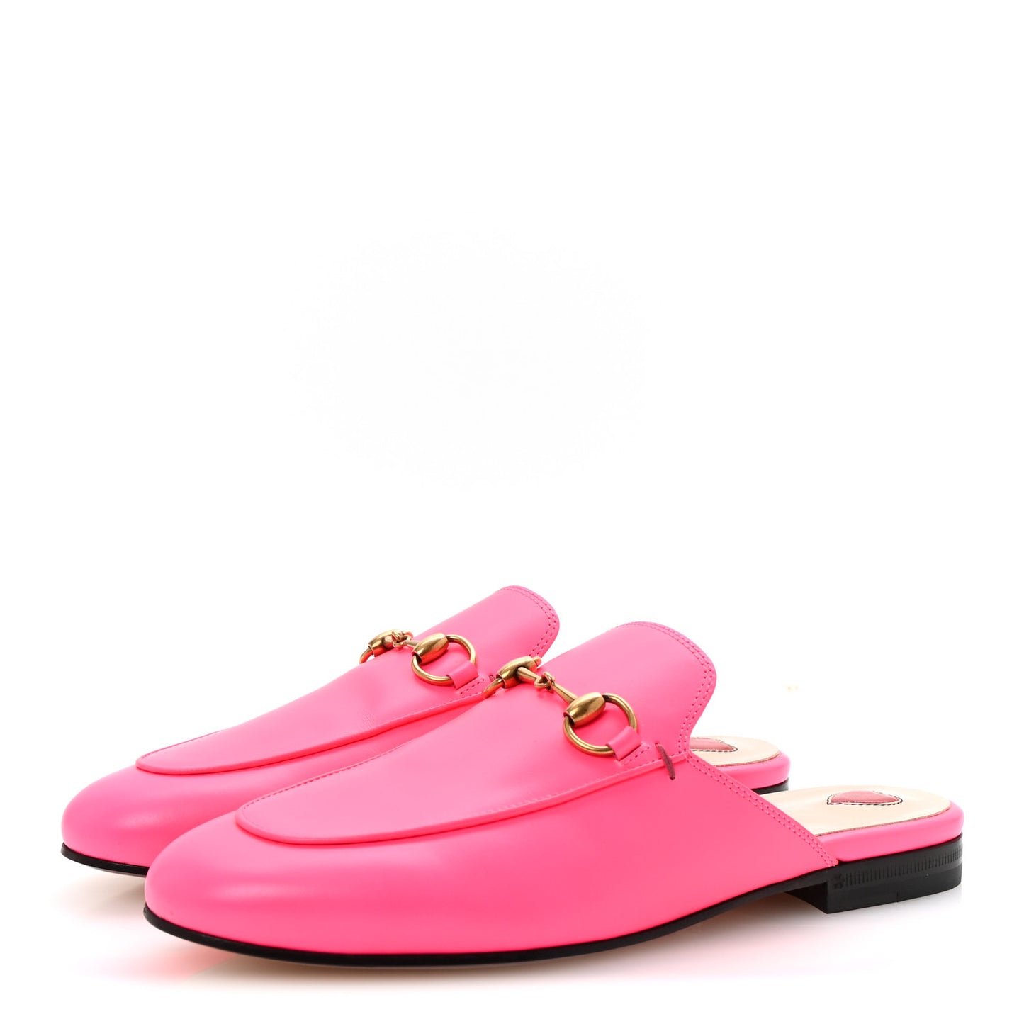 Calfskin Womens Princetown Slippers 35.5 Fuxia Fluo