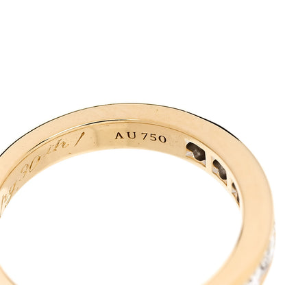 Tiffany 18K Yellow Gold 3mm Half Circle Channel-Set Band Ring 44 3 6 of 7