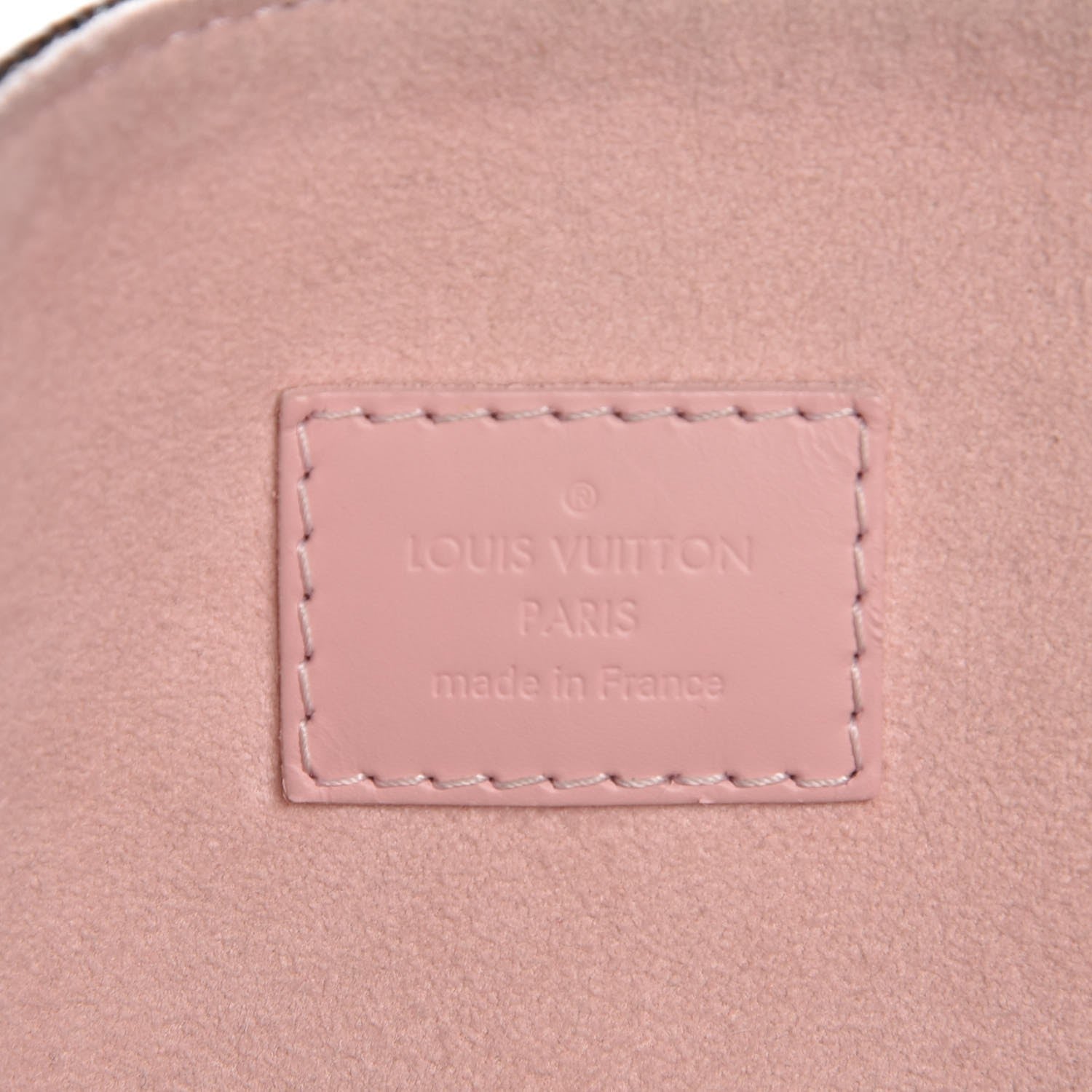 Louis Vuitton Damier Ebene Caissa Hobo Rose Ballerine 6 of 13