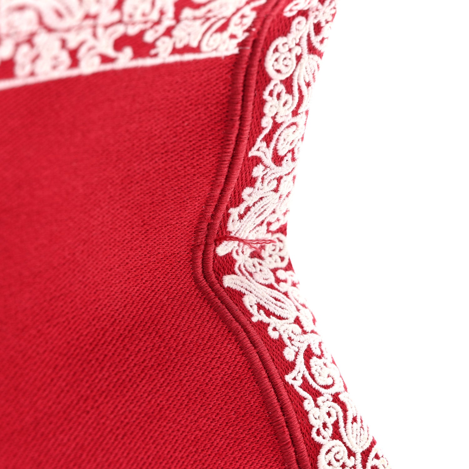 Christian Dior Canvas Embroidered Medium Book Tote Red White 11 of 11