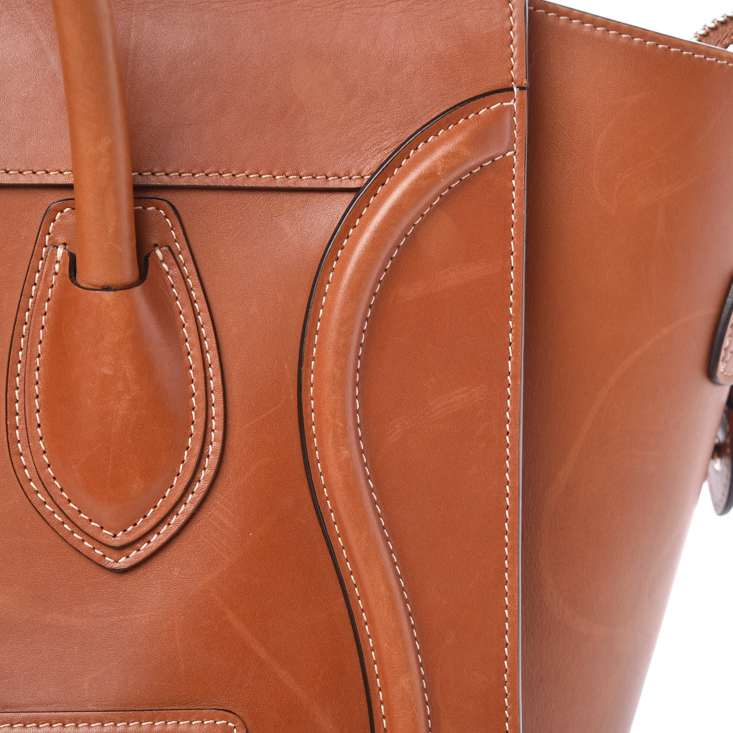 Celine Natural Calfskin Mini Luggage Tan 7 of 15
