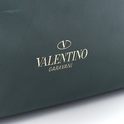 Valentino Garavani Vitello Small Rockstud Top Handle Tote Deep Green 8 of 15