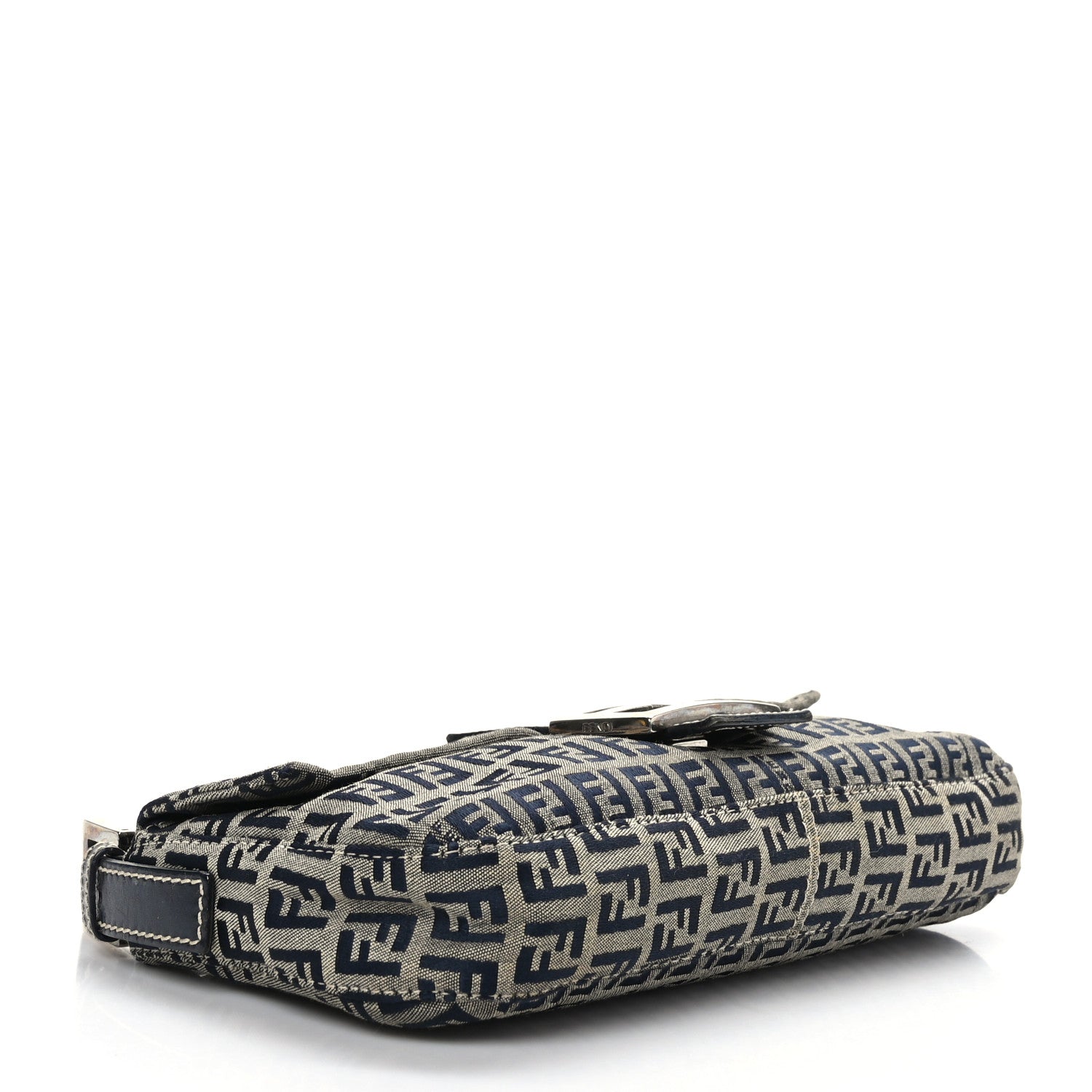 Fendi Zucchino Baguette Navy 4 of 9