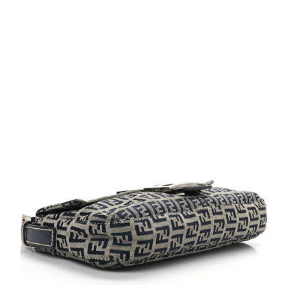 Fendi Zucchino Baguette Navy 4 of 9