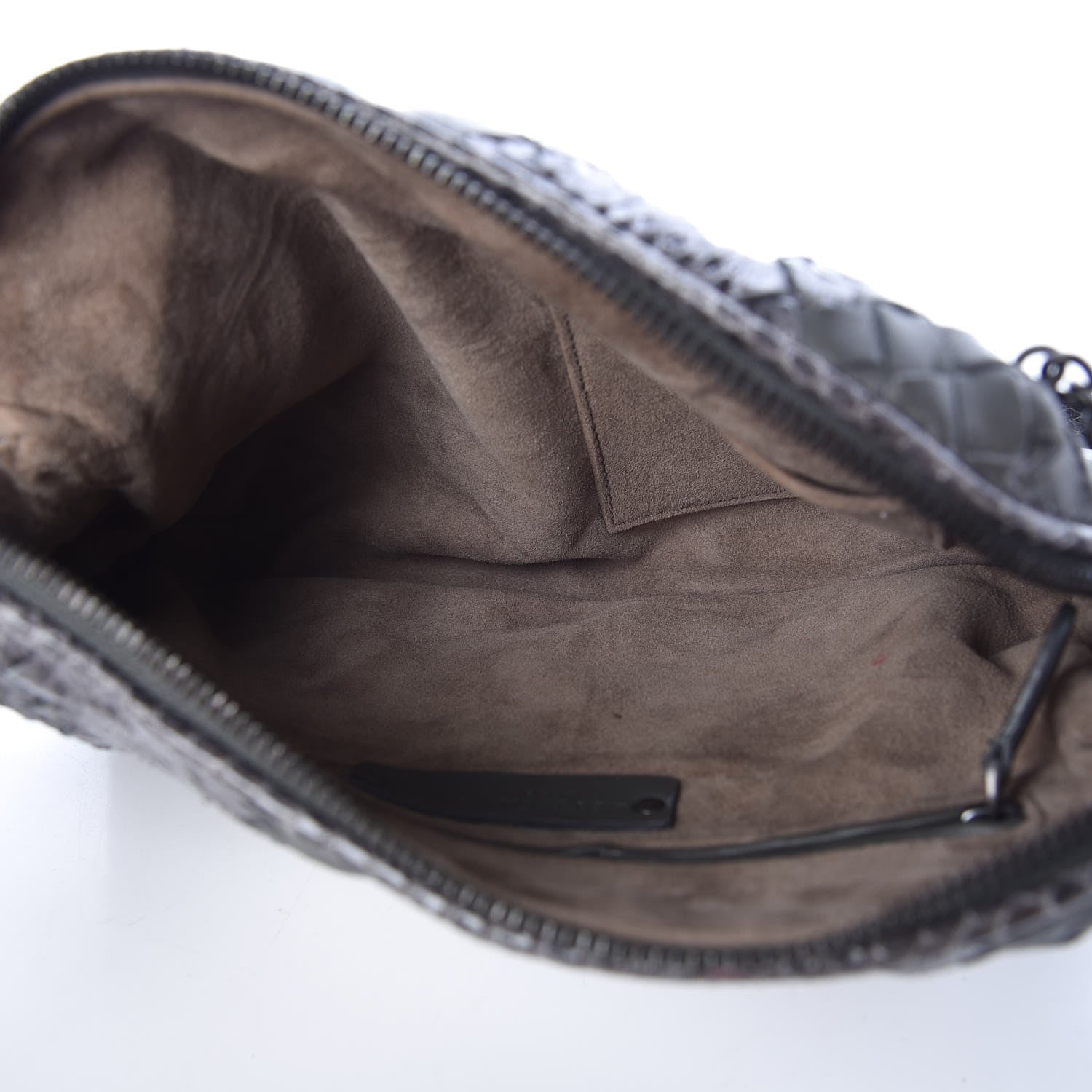 Bottega Veneta Nappa Intrecciato Ayers Crossbody Pillow Messenger Light Grey 6 of 8
