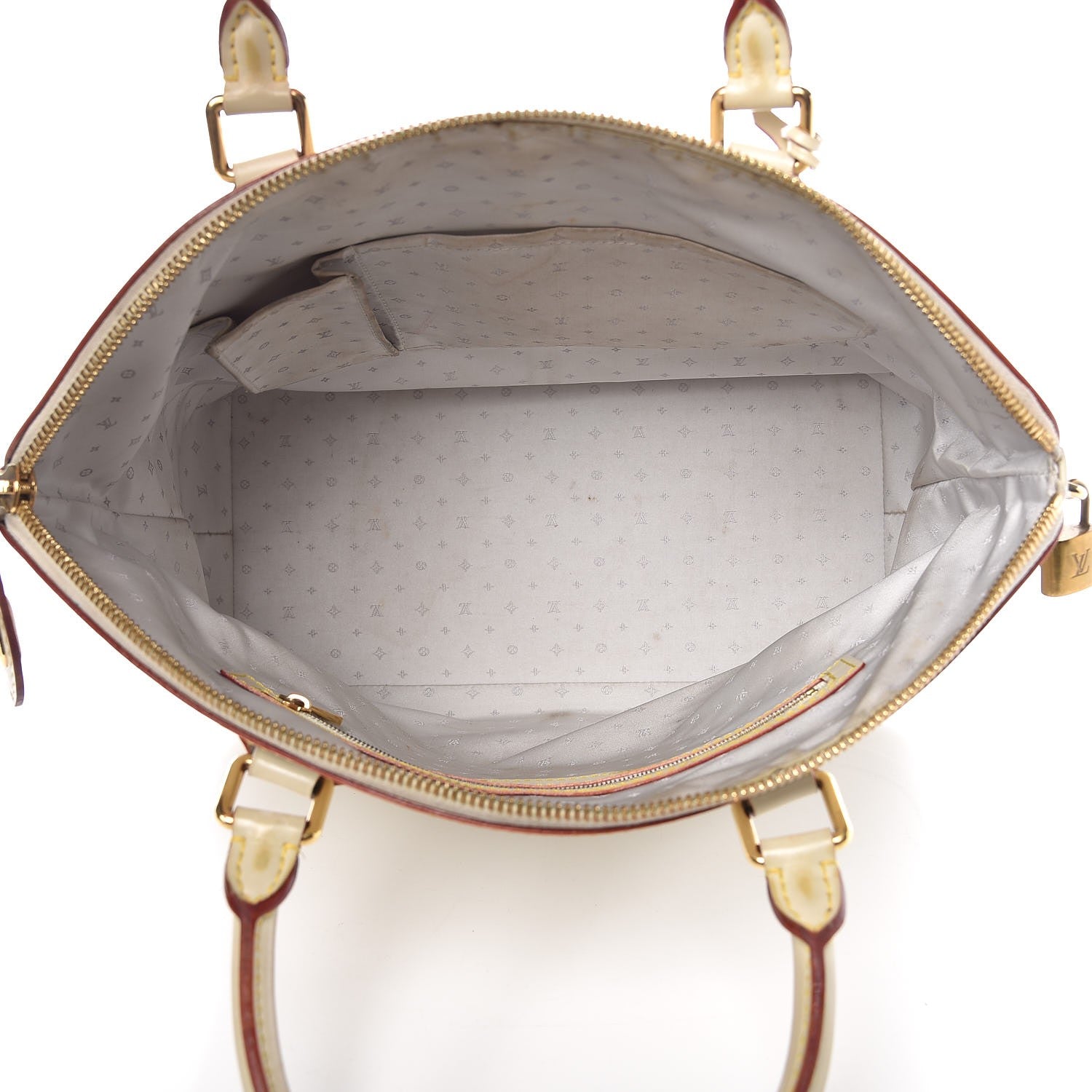 Louis Vuitton Suhali Lockit MM White 5 of 19