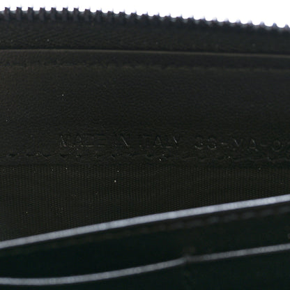 Christian Dior Lambskin Cannage Lady Dior Zip Wallet Black 6 of 8