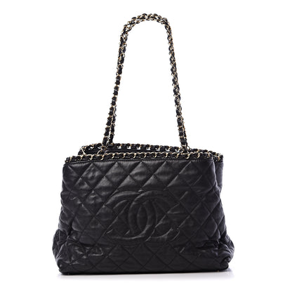Chanel Calfskin Quilted Small Chain Me Tote Black 1 of 9