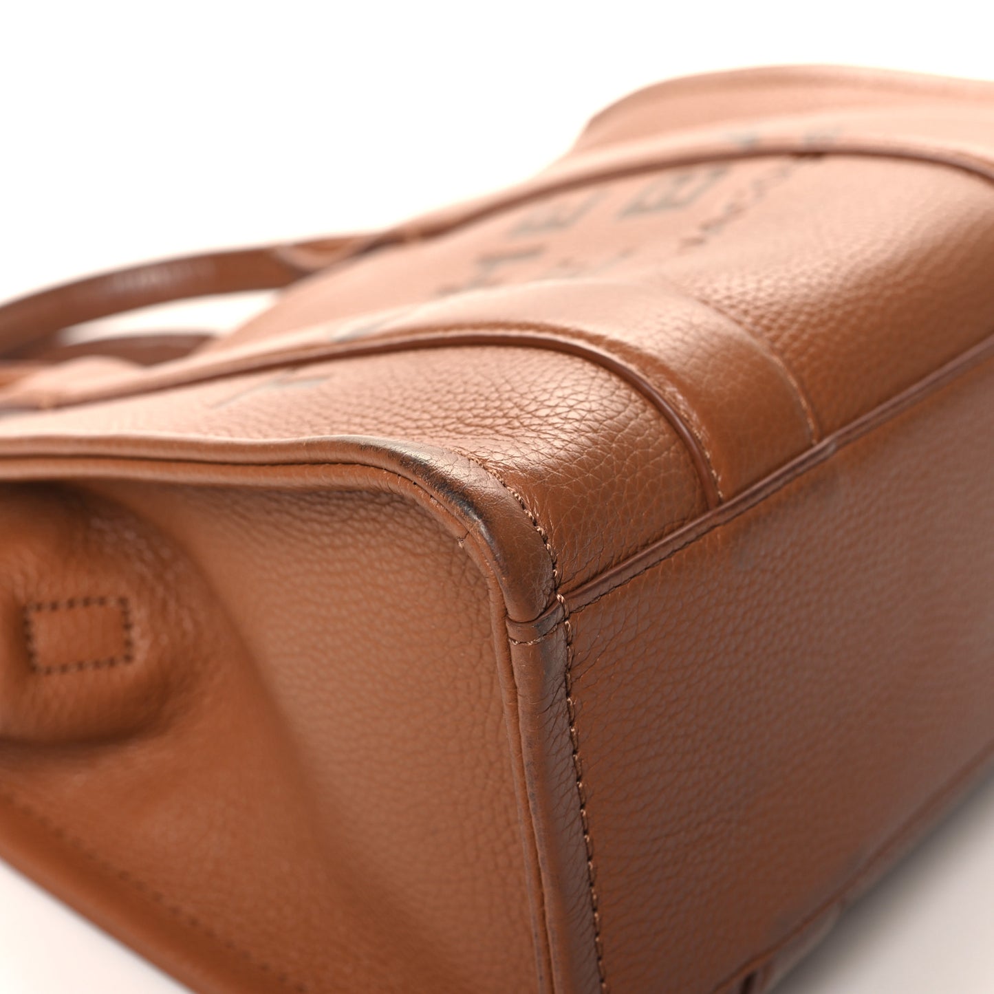 Grained Calfskin Small The Tote Bag Argan Oil