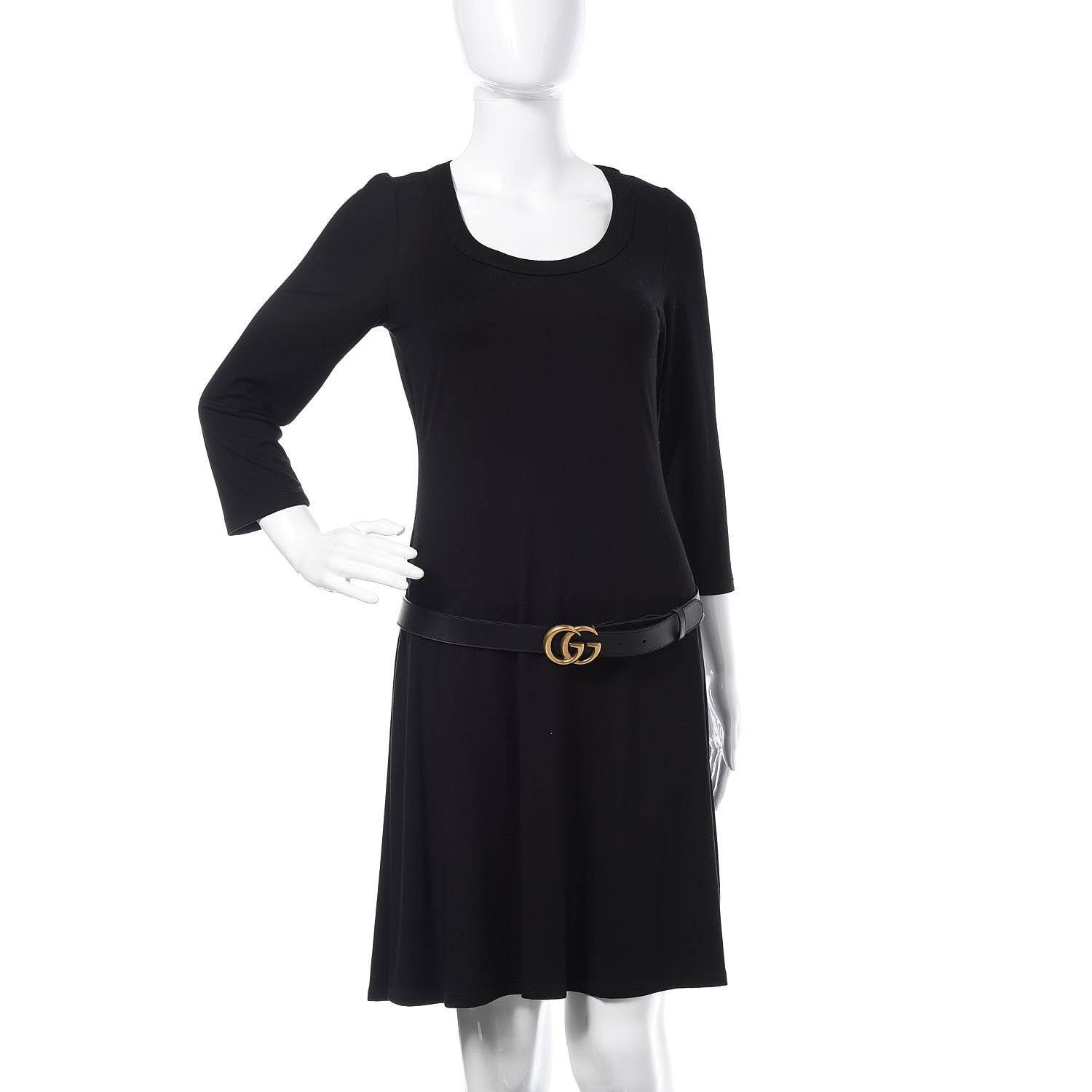 Gucci Moon Calfskin Double G 30mm Belt 110 44 Black 2 of 7