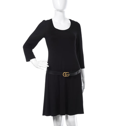 Gucci Moon Calfskin Double G 30mm Belt 110 44 Black 2 of 7