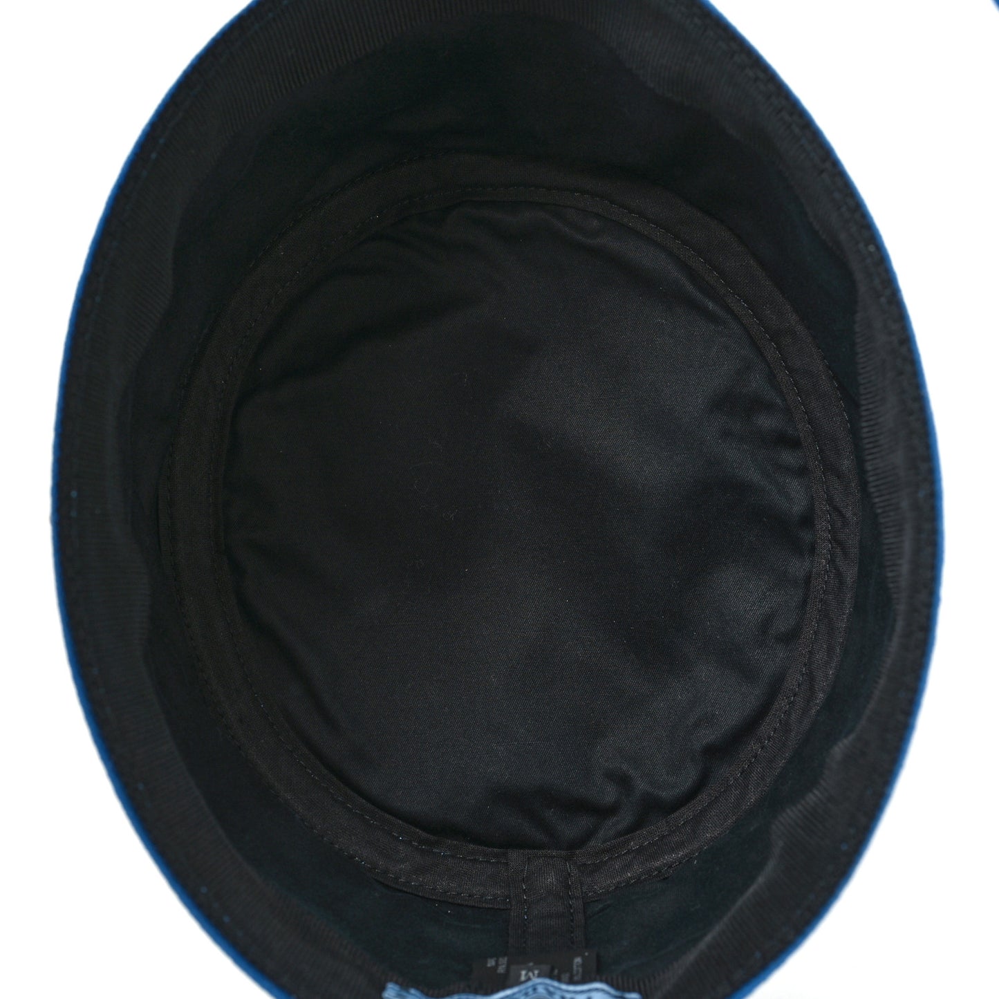 Canapa PVC Metal Triangle Logo Womens Bucket Hat M Blue