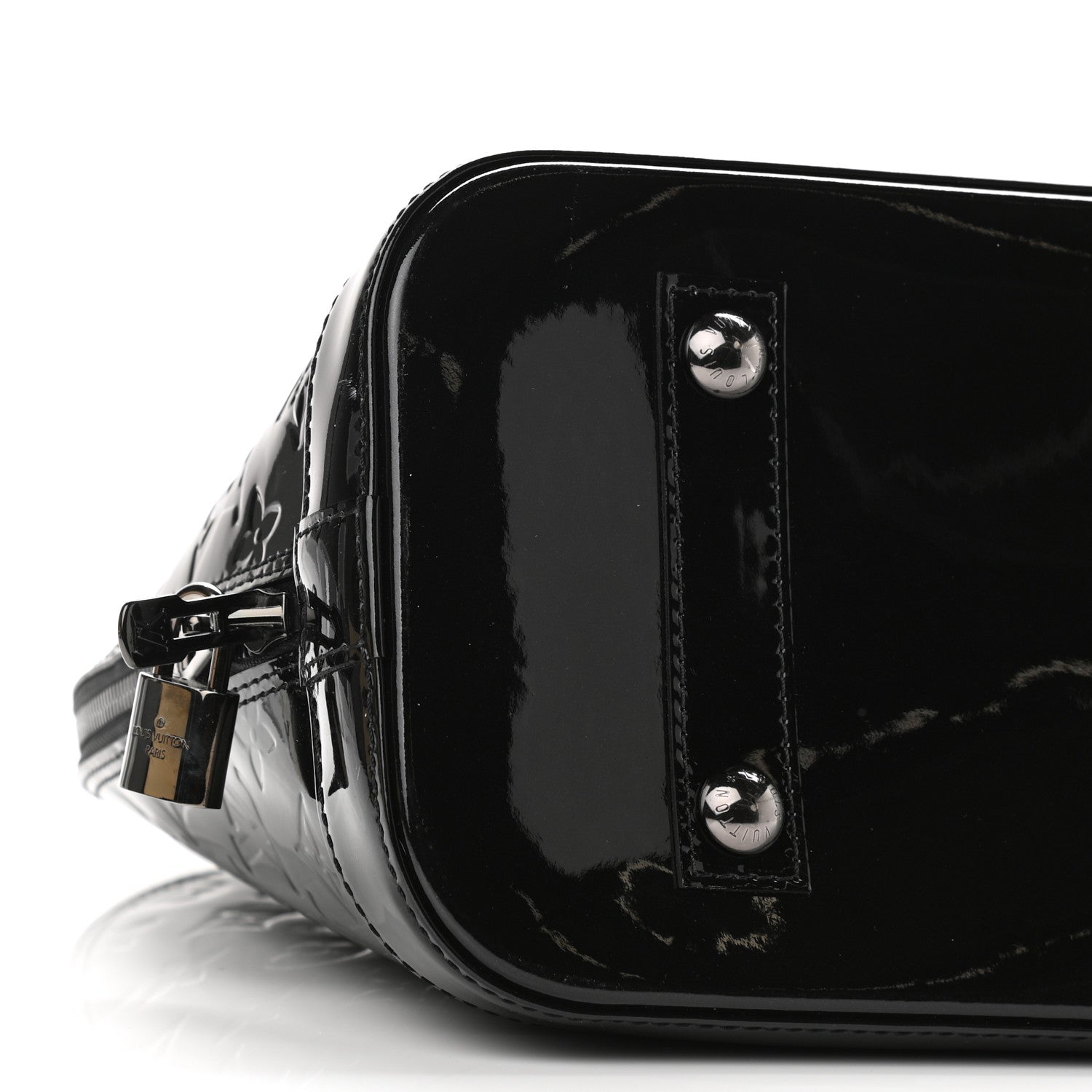 Louis Vuitton Vernis Alma PM Black 7 of 9
