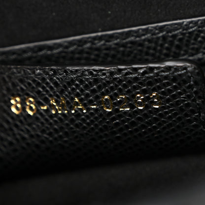 Christian Dior Grained Calfskin Saddle Bag With Strap Black 7 of 10