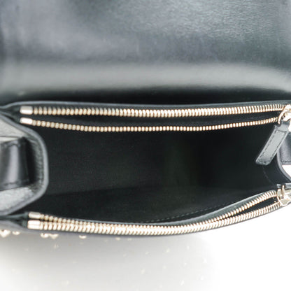 Alexander McQueen Calfskin Studded Small Padlock Crossbody Bag Black 5 of 7