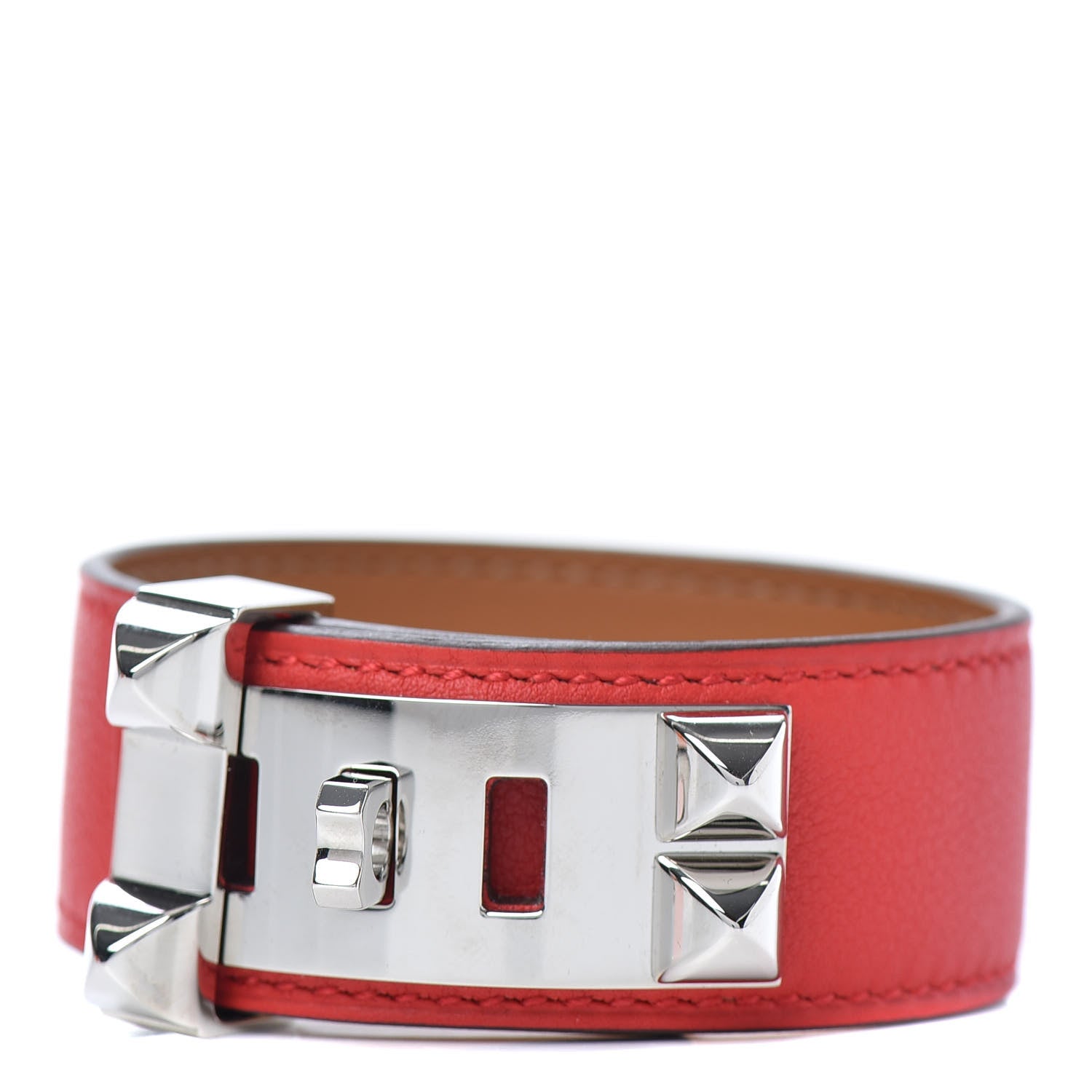 Hermes Swift Collier de Chien 24 Bracelet T3 Rouge De Coeur 1 of 6