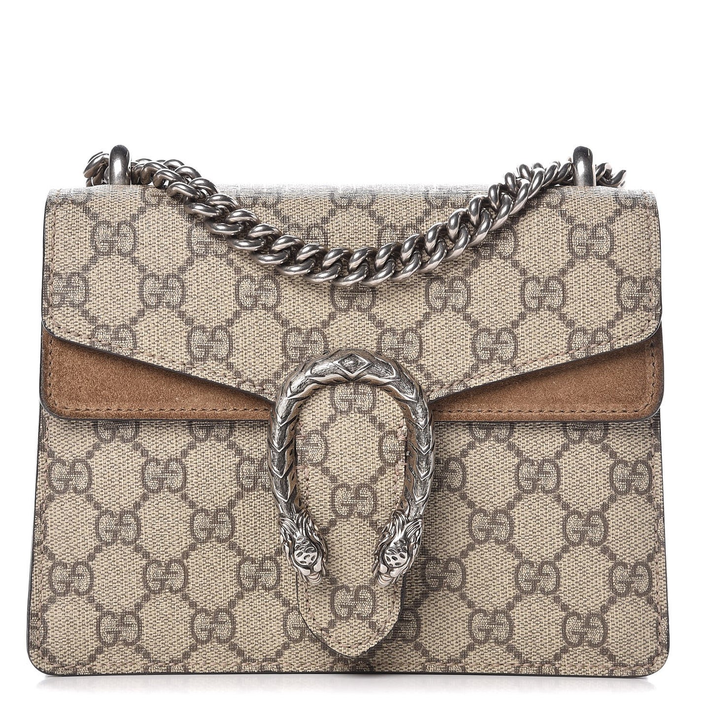 GG Supreme Monogram Mini Dionysus Shoulder Bag Taupe