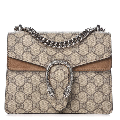 Gucci GG Supreme Monogram Mini Dionysus Shoulder Bag Taupe 1 of 14